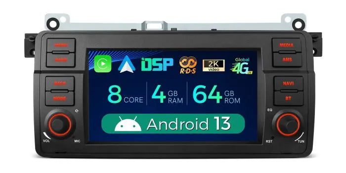 Xtrons 7'' Head Unit Display Upgrade For BMW E46 3 series/M3 1998-2006 | 4GB RAM & 64GB ROM