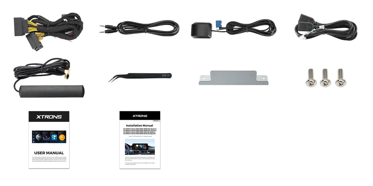 Xtrons 12.3" Head Unit Display Upgrade For BMW 5 Series/M5 E60/E61 2005-2008 (CCC) | 4GB RAM & 64GB ROM