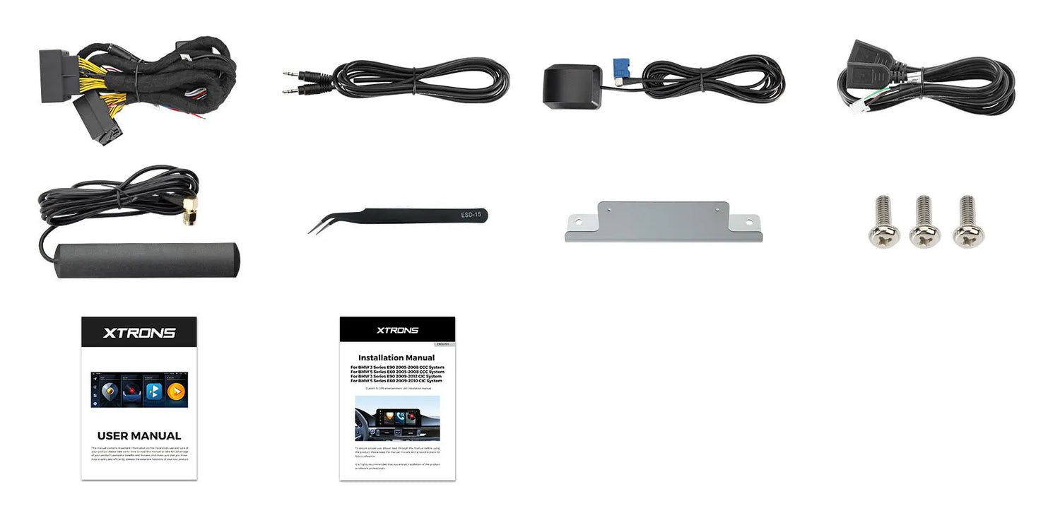 Xtrons 12.3" Head Unit Display Upgrade For BMW 5 Series/M5 E60/E61 2005-2008 (CCC) | 4GB RAM & 64GB ROM