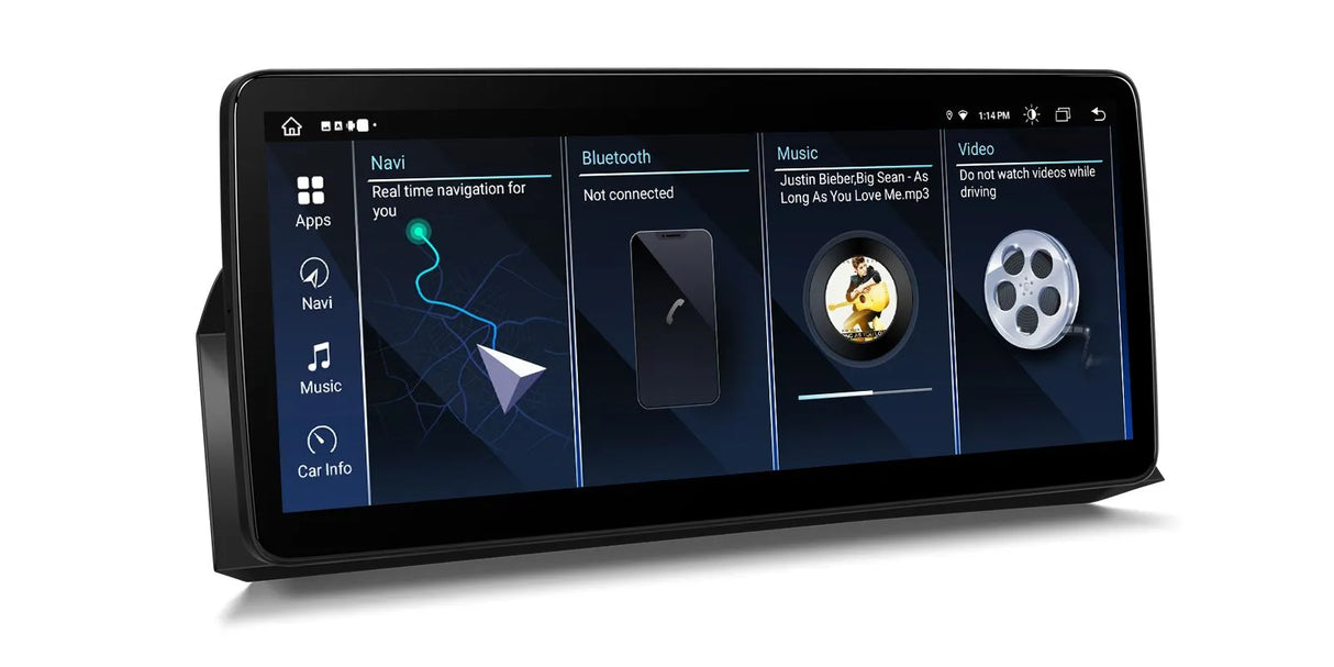 Xtrons 12.3" Head Unit Display Upgrade For BMW 5 Series/M5 E60/E61 2009-2012 (CIC) | 4GB RAM & 64GB ROM