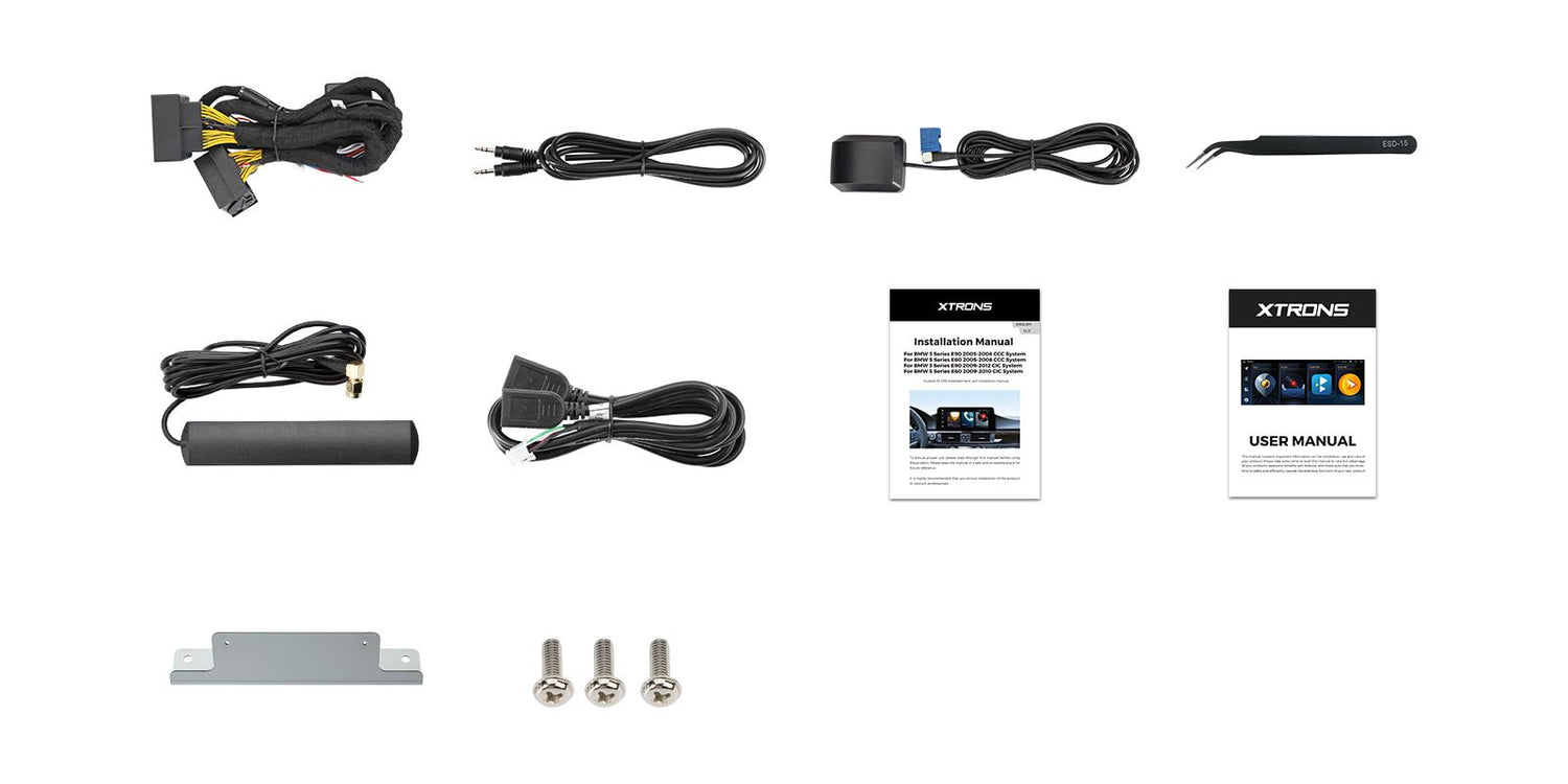 Xtrons 12.3" Head Unit Display Upgrade For BMW 3 Series E9X/M3 2008-2012 (CIC) | 4GB RAM & 64GB ROM