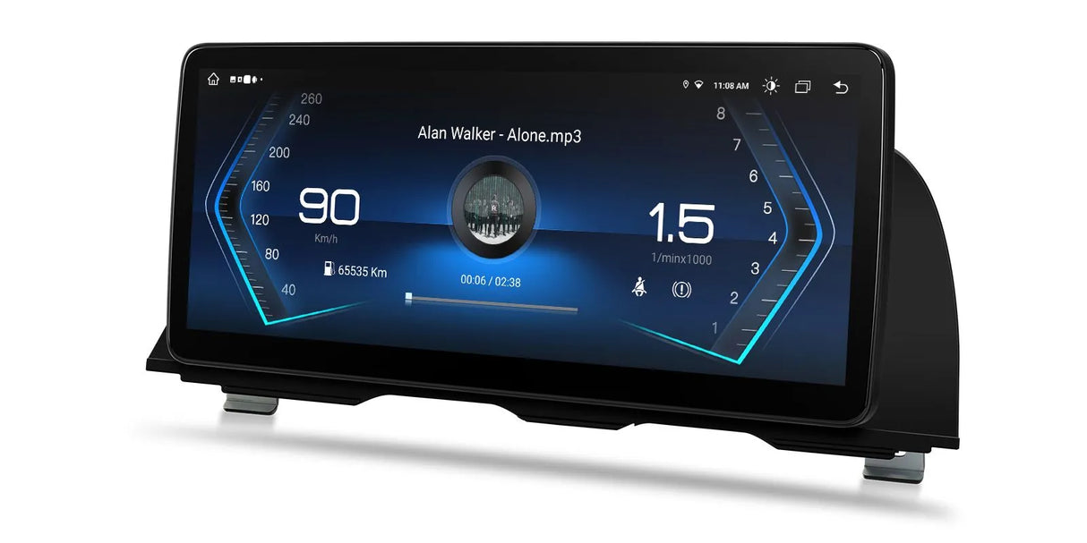 Xtrons 12.3" Head Unit Display Upgrade For BMW 5 Series F10/F11 2011-2012 (CIC) | 4GB RAM & 64GB ROM