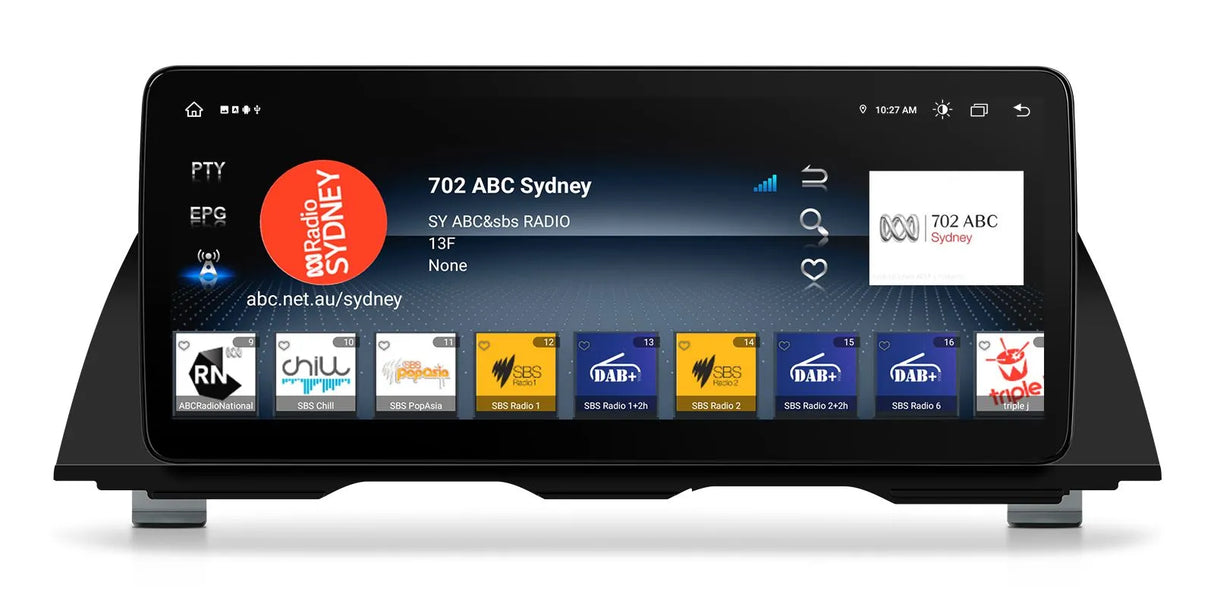 Xtrons 12.3" Head Unit Display Upgrade For BMW 5 Series F10/F11 2011-2012 (CIC) | 4GB RAM & 64GB ROM