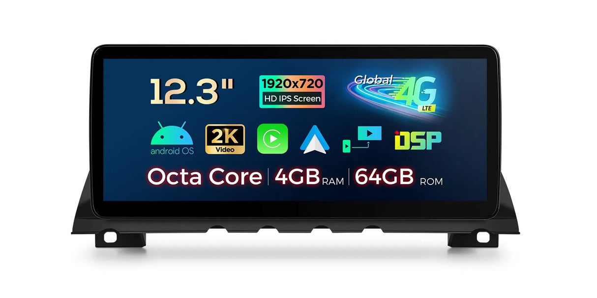 Xtrons 12.3" Head Unit Display Upgrade For BMW 7 Series F01/F02 2009-2012 (CIC) | 4GB RAM & 64GB ROM
