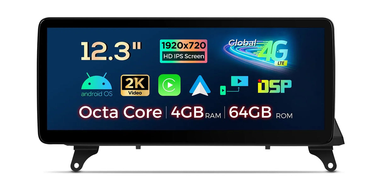 Xtrons 12.3" Head Unit Display Upgrade For BMW X5/X6/M E70/E71 2011-2013 (CIC) | 4GB RAM & 64GB ROM