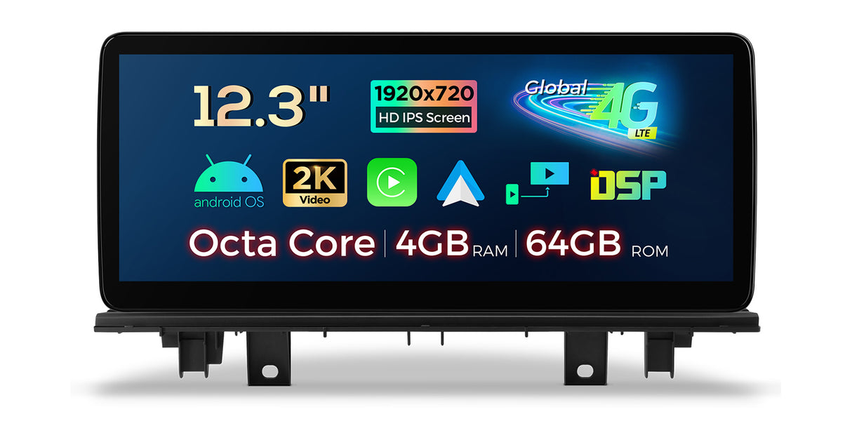 Xtrons 12.3" Head Unit Display Upgrade For BMW X1 F48 2018+ (NBT EVO) | 4GB RAM & 64GB ROM (Copy)