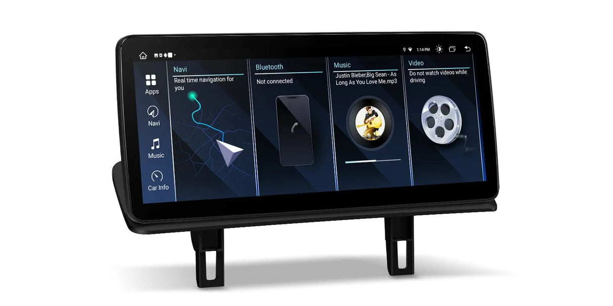 Xtrons 12.3" Head Unit Display Upgrade For BMW 1 Series E8X 2006-2012 (No Original Display) | 4GB RAM & 64GB ROM