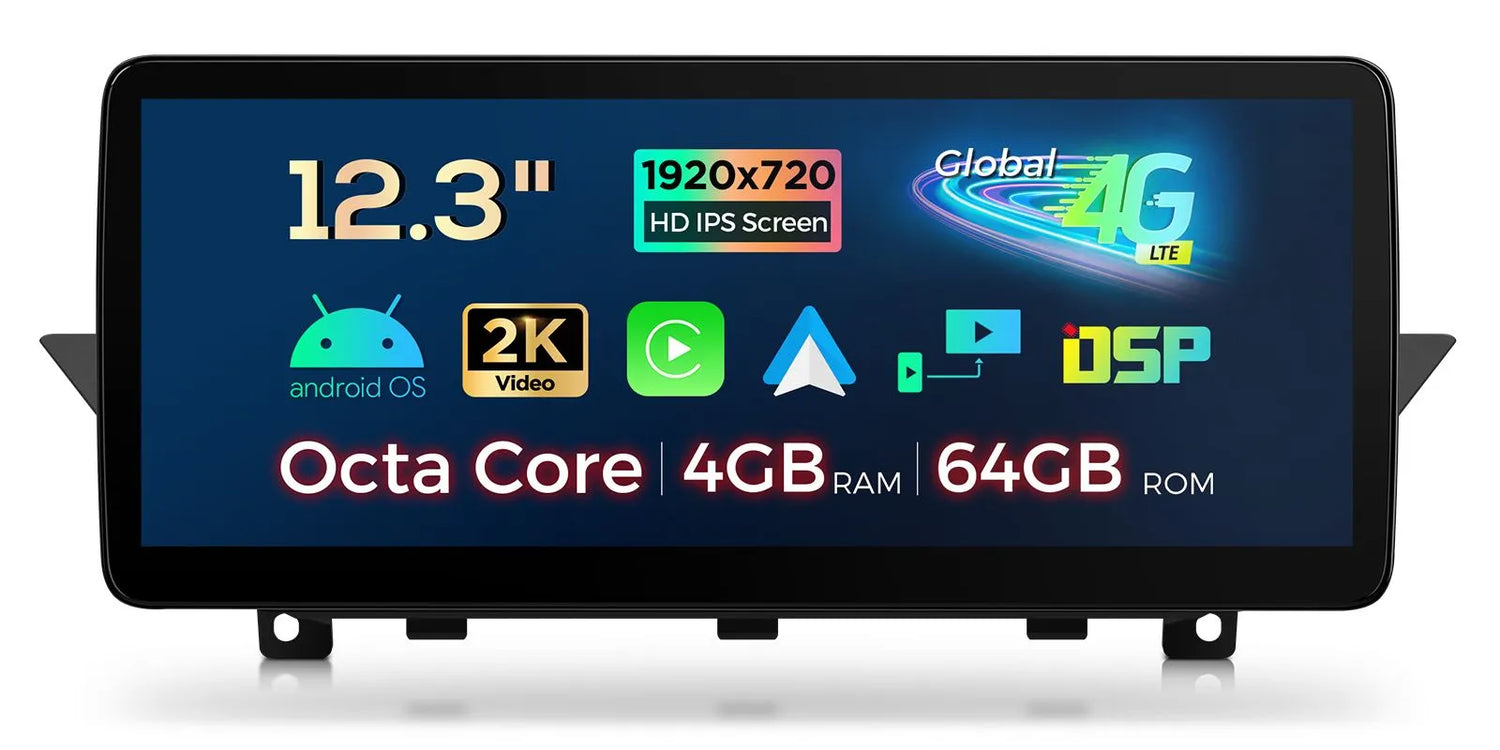 Xtrons 12.3" Head Unit Display Upgrade For BMW X1 E84 2009-2015 (No Original Display) | 4GB RAM & 64GB ROM