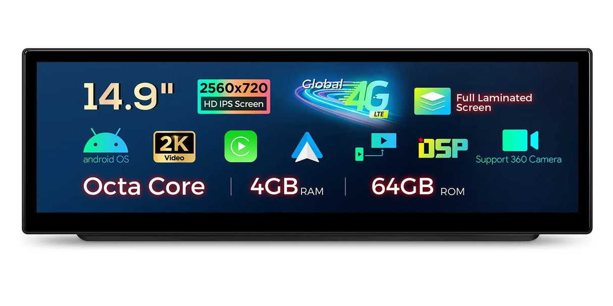 Xtrons 14.9" Head Unit Display Upgrade For BMW 3 Series/M3 E9X 2008-2012 (No Original Display)