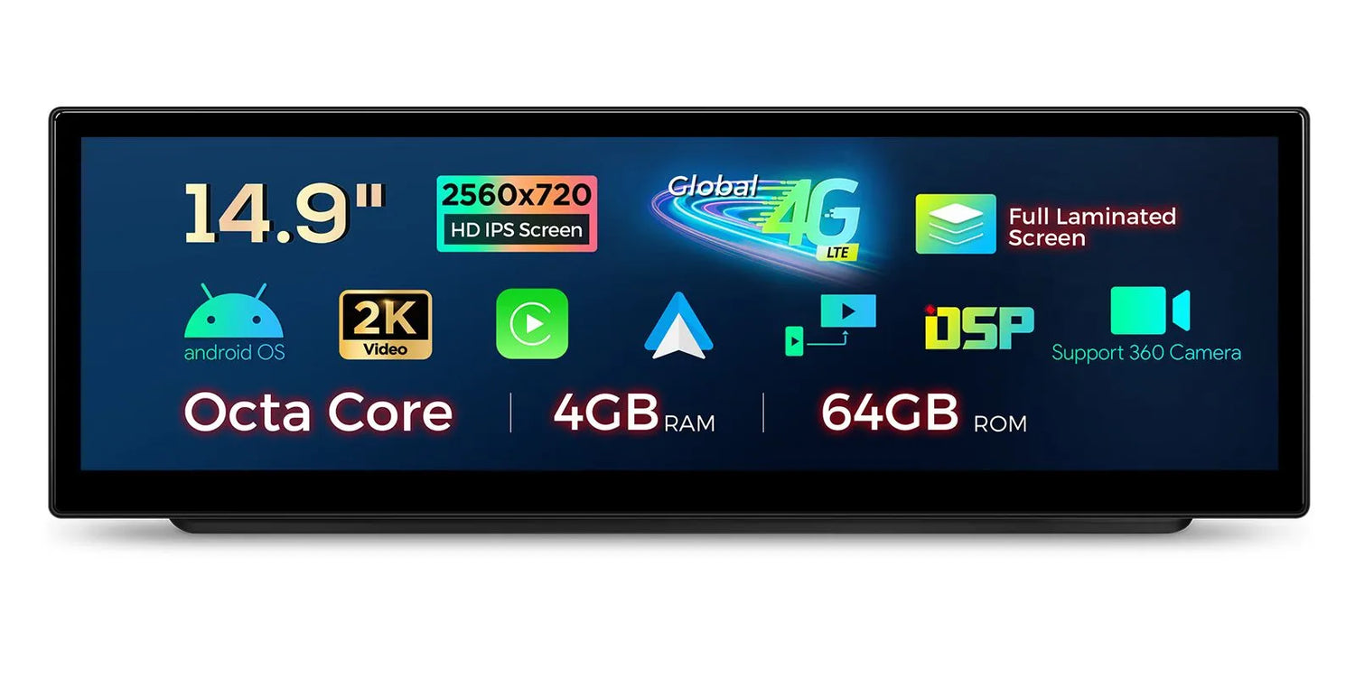 Xtrons 14.9" Head Unit Display Upgrade For BMW 3 Series/M3 E9X 2008-2012 (No Original Display)