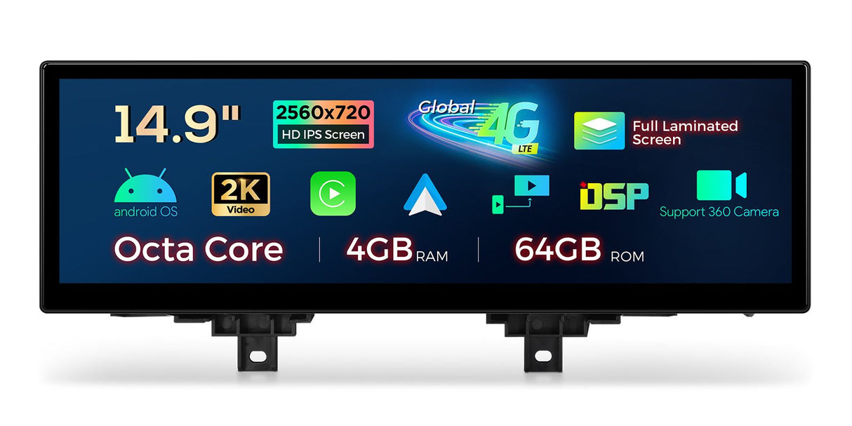 Xtrons 14.9" Head Unit Display Upgrade For BMW F3X 3/4 Series & F8X M3/M4 2016+ (NBT EVO)