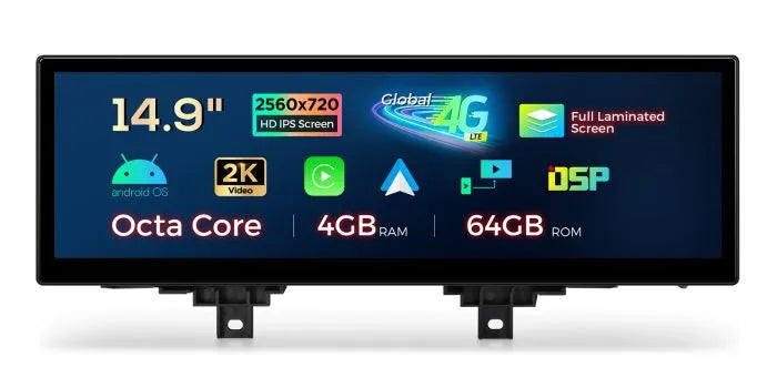 Xtrons 14.9" Head Unit Display Upgrade For BMW 5 Series & M5 E60 2004-2008 (CCC)