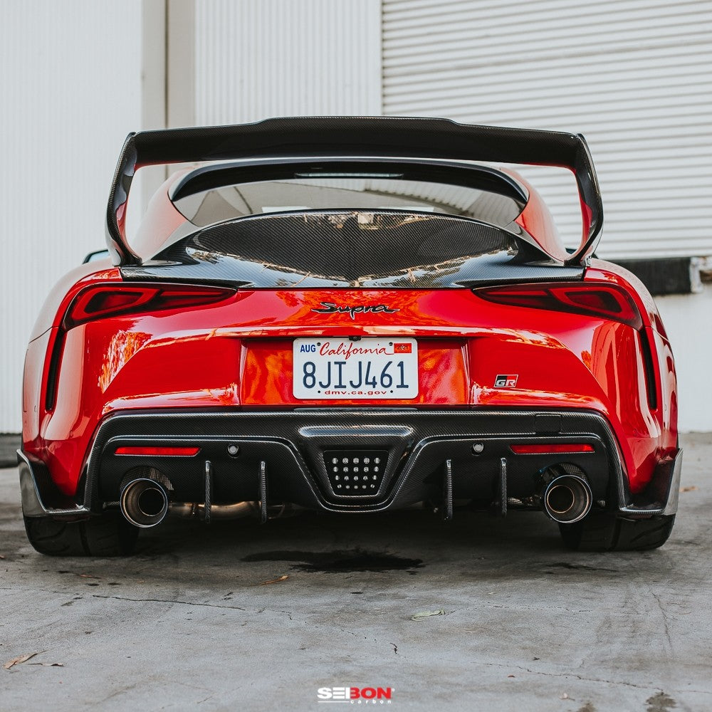 Seibon Carbon Fiber Rear Spoilers for 20-23 Toyota GR Supra