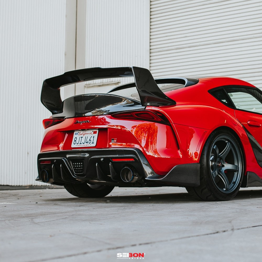 Seibon Carbon Fiber Rear Spoilers for 20-23 Toyota GR Supra