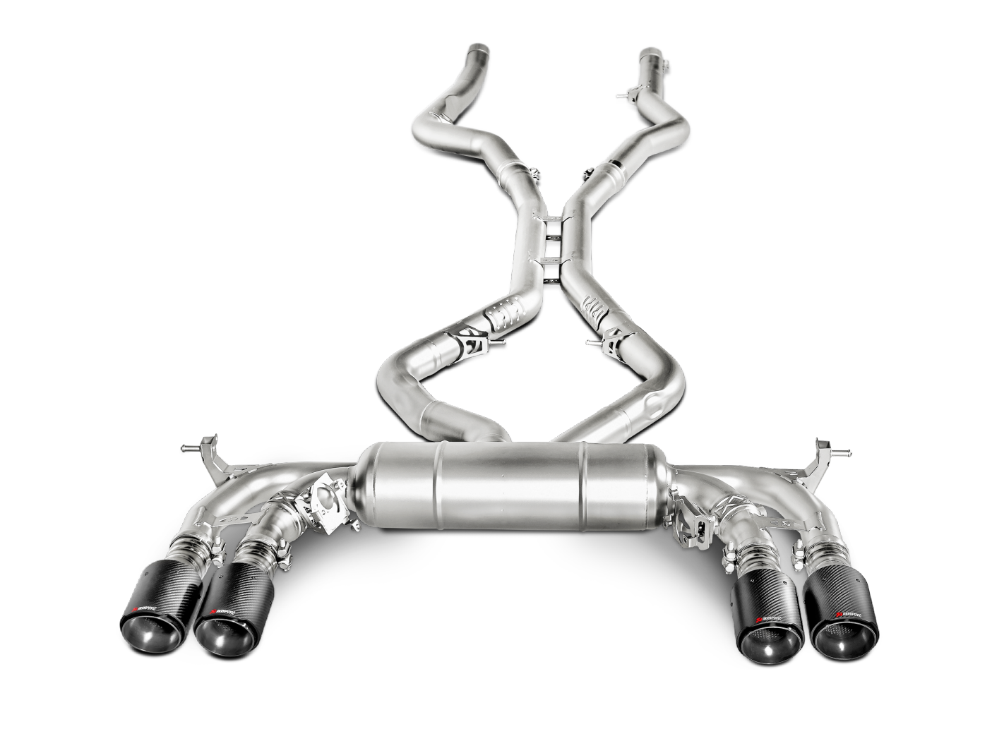 Akrapovic 15-17 BMW X5M (F85) Cat Back Exhaust w/ Carbon Tips
