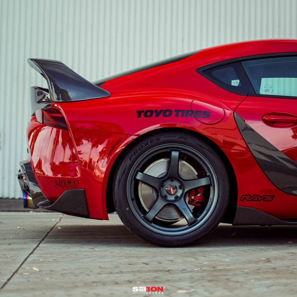 Seibon Carbon Fiber Rear Spoilers for 20-23 Toyota GR Supra