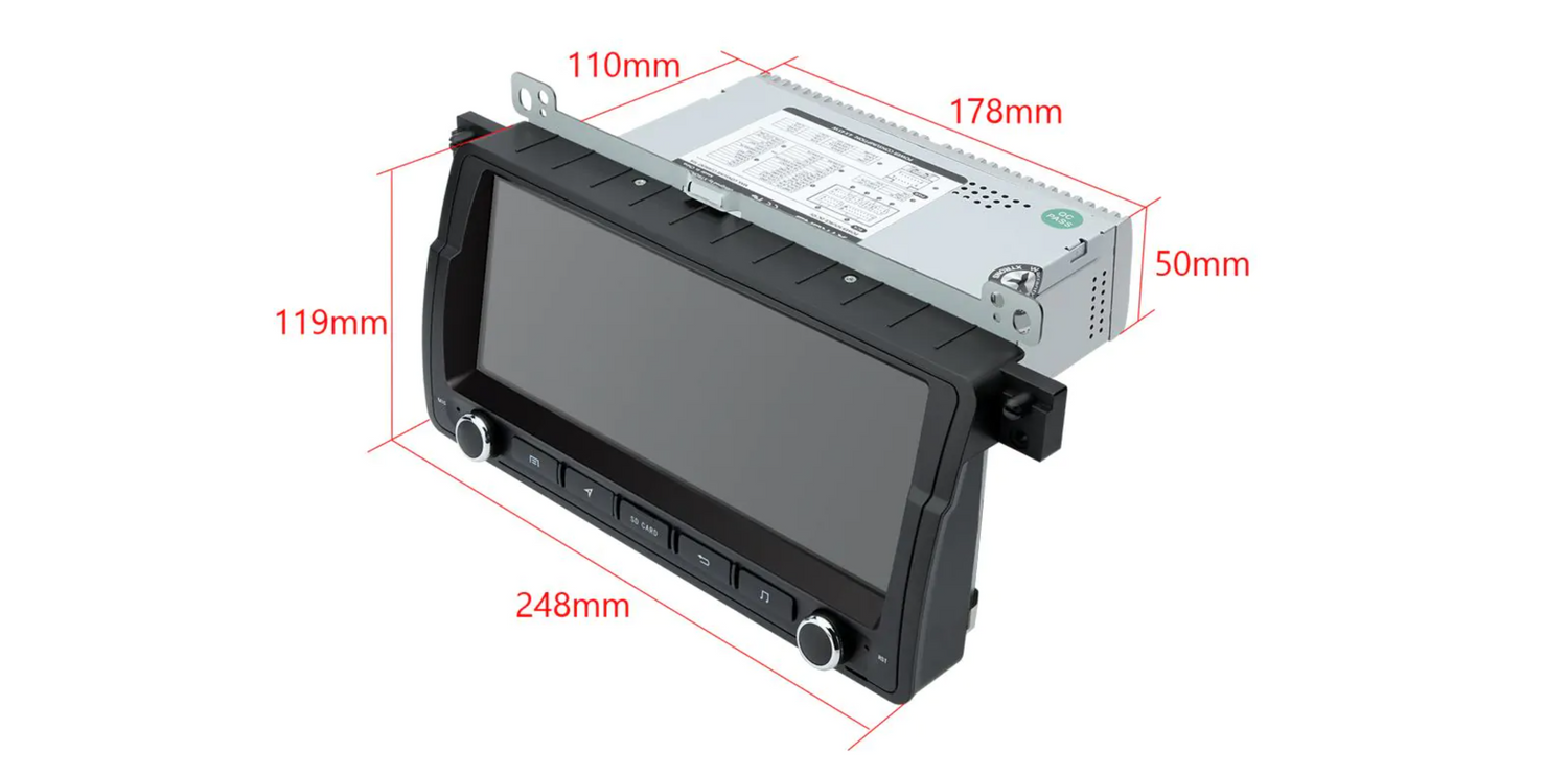 Xtrons 8.8'' Head Unit Display Upgrade For BMW 3 series/M3 E46 1998-2006 | 4GB RAM & 64GB ROM