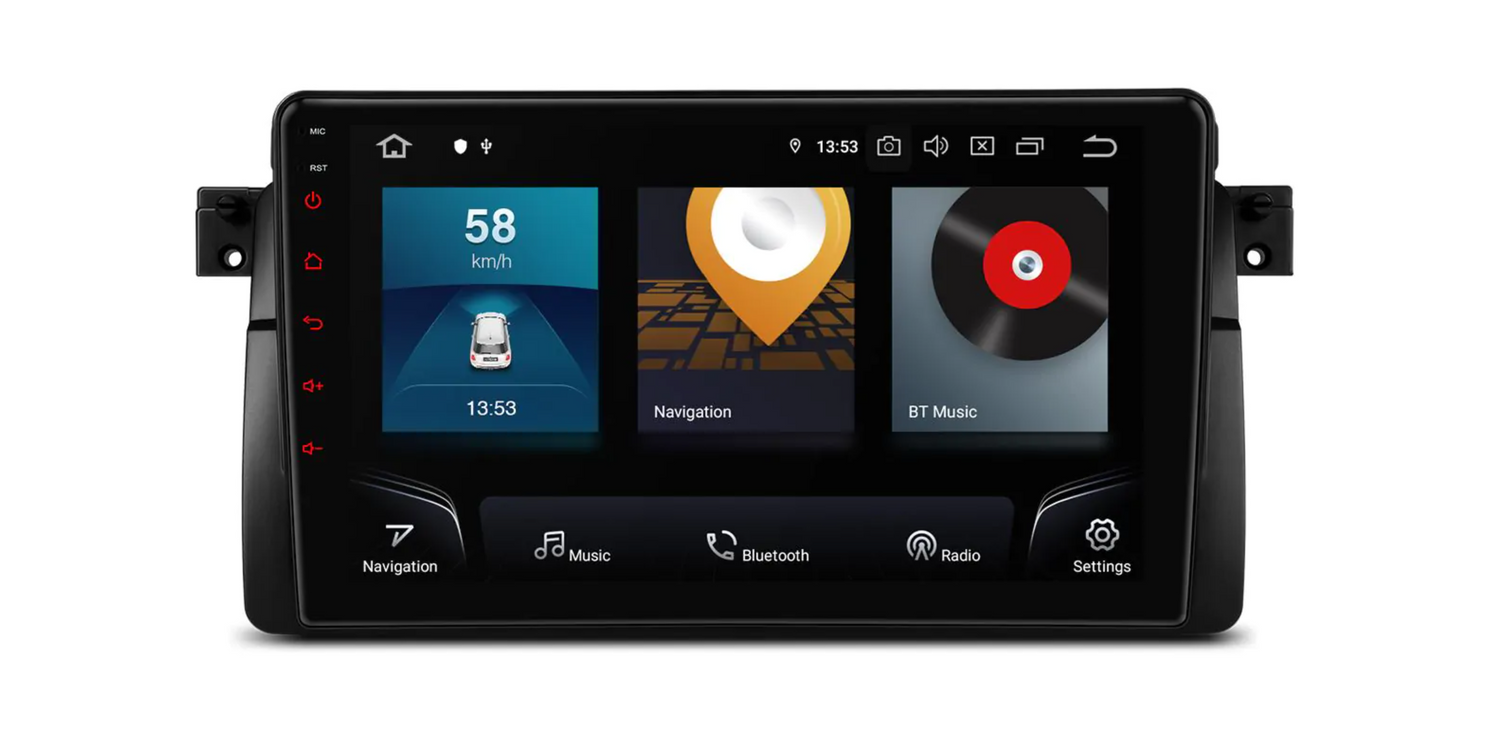 Xtrons 9'' Head Unit Display Upgrade For BMW 3 Series/M3 E46 1998-2006 | 6GB RAM & 128GB ROM