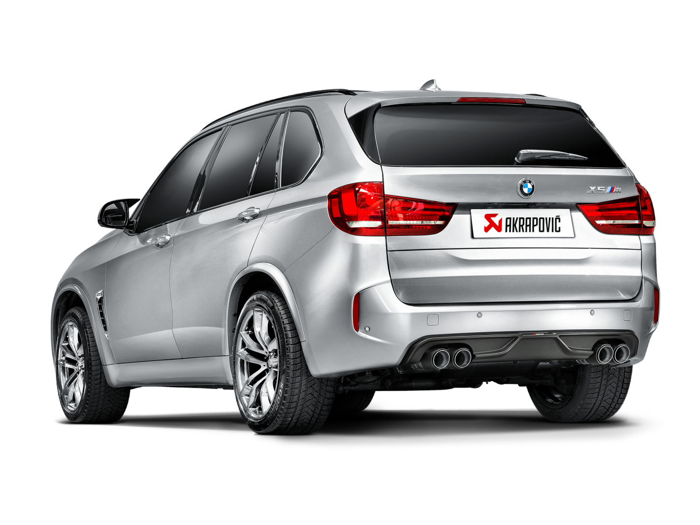 Akrapovic 15-17 BMW X5M (F85) Cat Back Exhaust w/ Carbon Tips