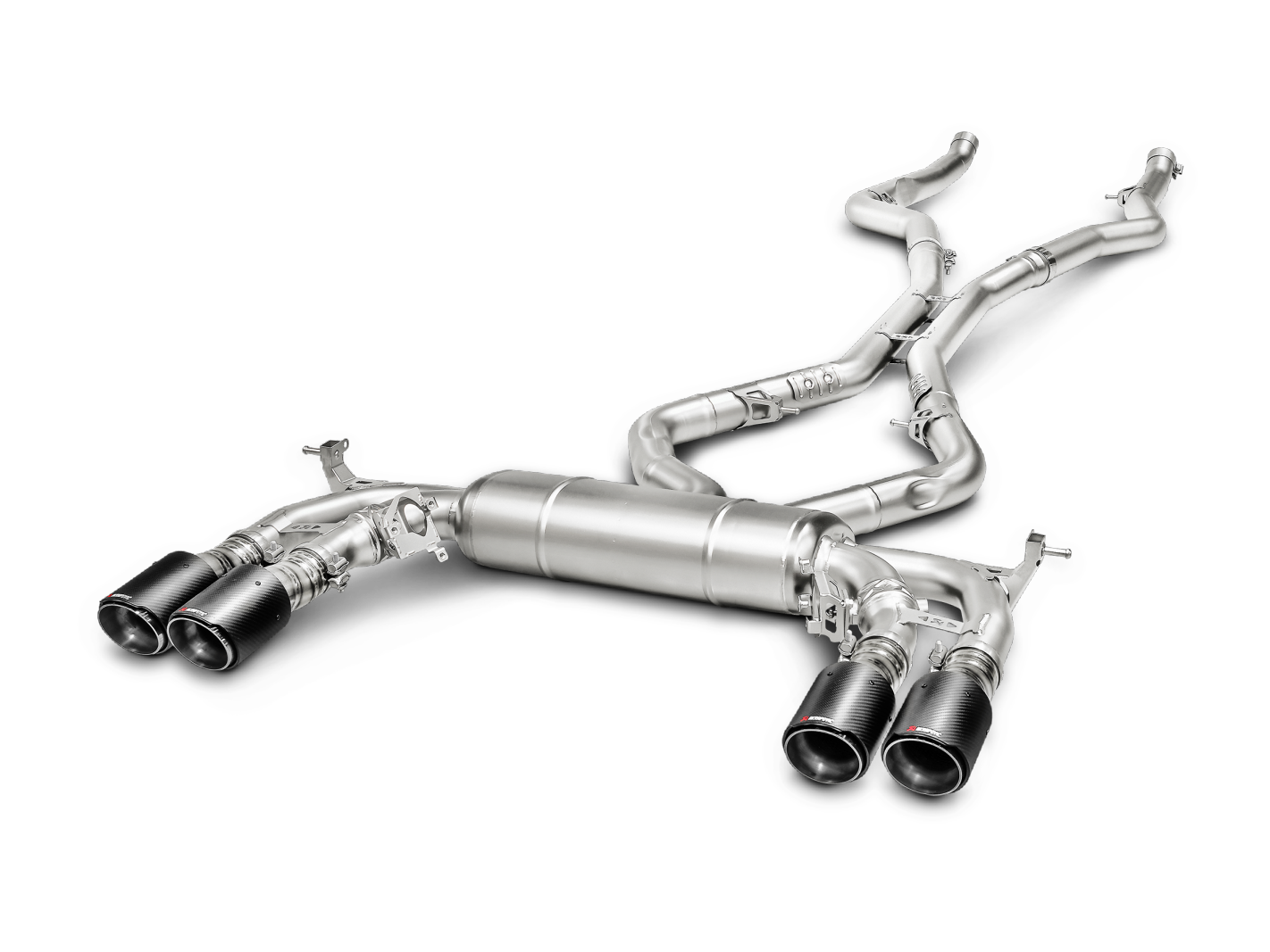 Akrapovic 15-17 BMW X5M (F85) Cat Back Exhaust w/ Carbon Tips