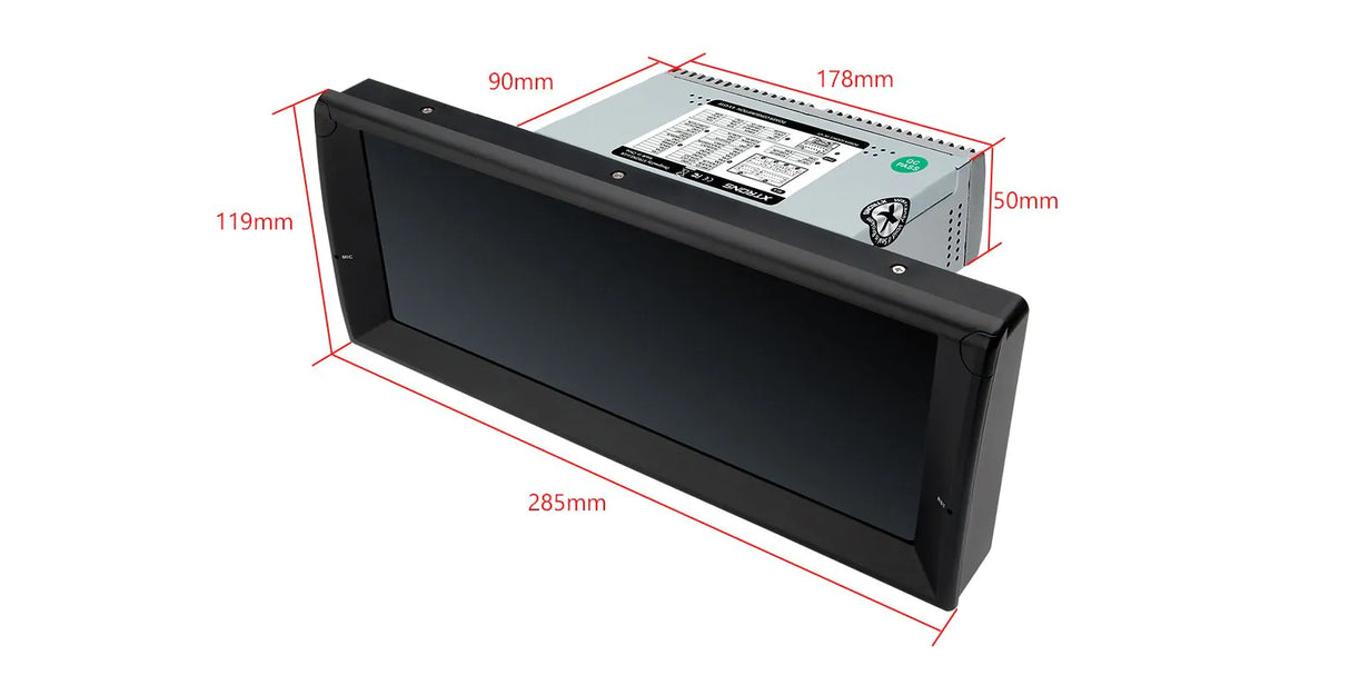 Xtrons 10.25" Head Unit Display Upgrade For BMW 5 Series E39 1997-2003 & BMW 7 Series E38 1996-2002 | 4GB RAM & 64GB ROM