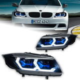 BMW E90/E91 Smoked LED Headlights