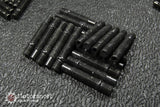 82mm Black Race Stud Kit for BMW E Series (12 x 1.5)