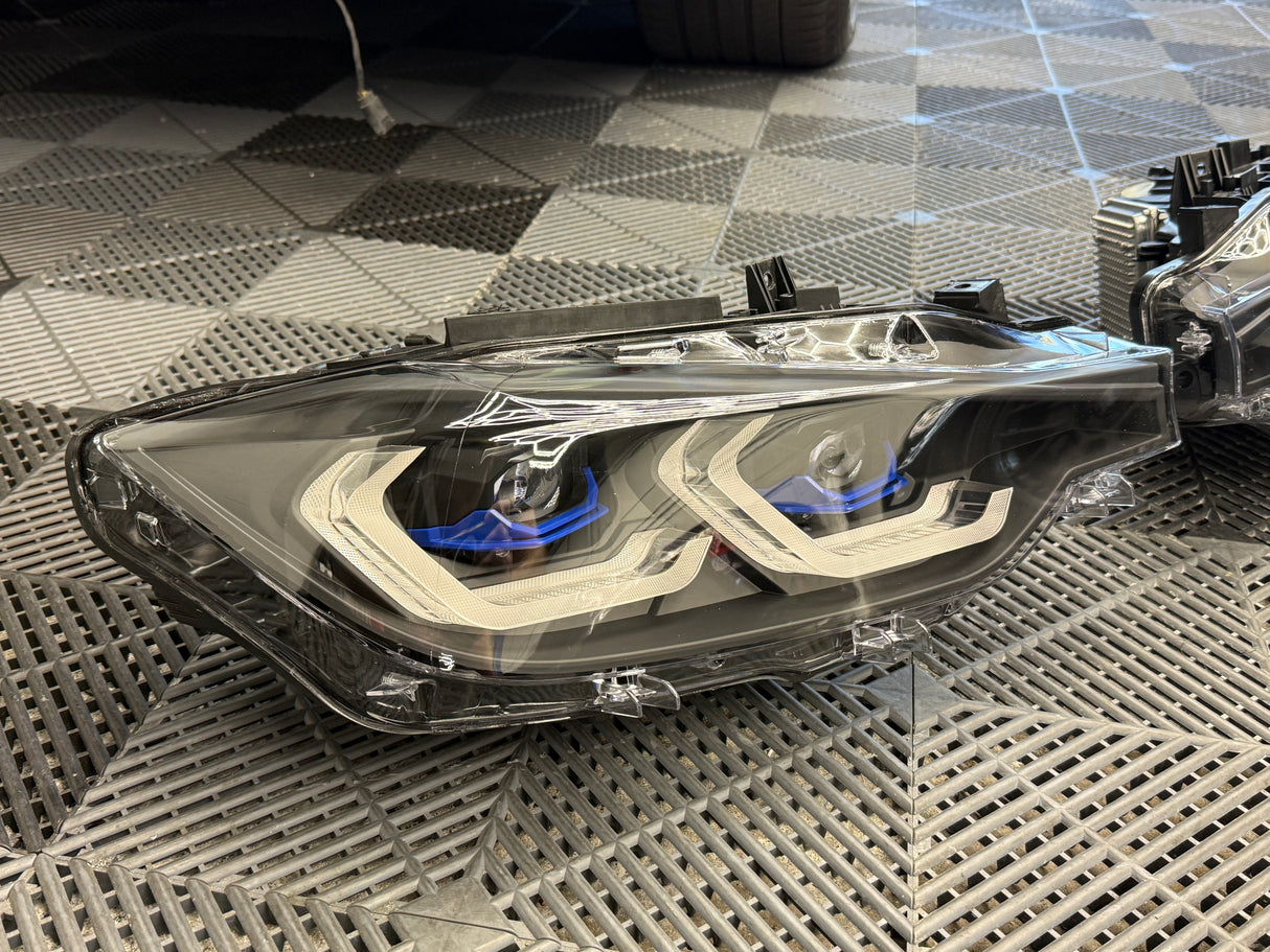 BMW F30/F31 3-Series G8X Laser Style Headlights (For Original LED Vehicle/Color Switching DRL) (Used)