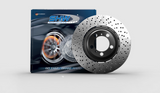 SHW Performance 02-06 BMW E46 M3 Front -Drilled Brake Rotors