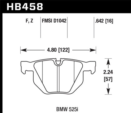 Hawk Performance Street Pads for 04-19 BMW E60 & X5/X6 (Rears)