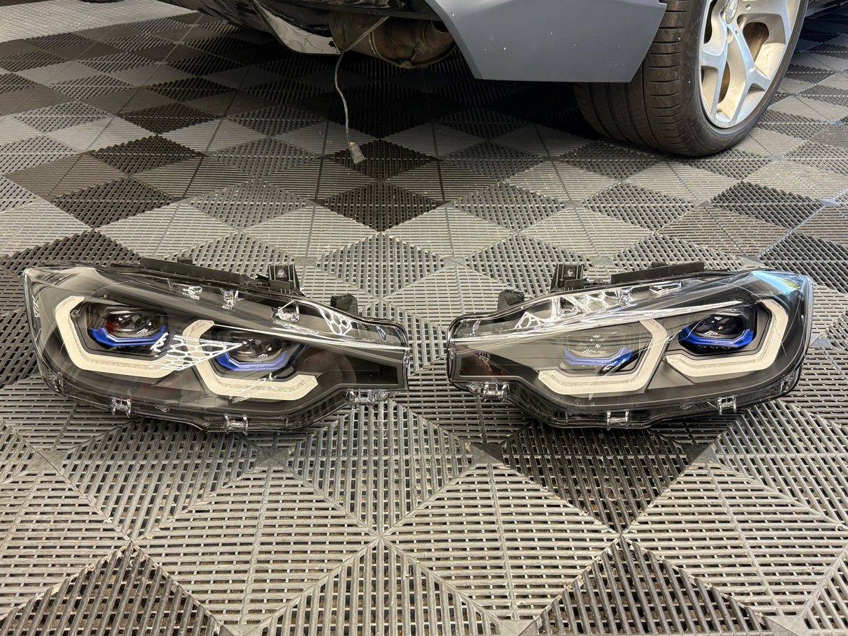 BMW F30/F31 3-Series G8X Laser Style Headlights (For Original LED Vehicle/Color Switching DRL) (Used)