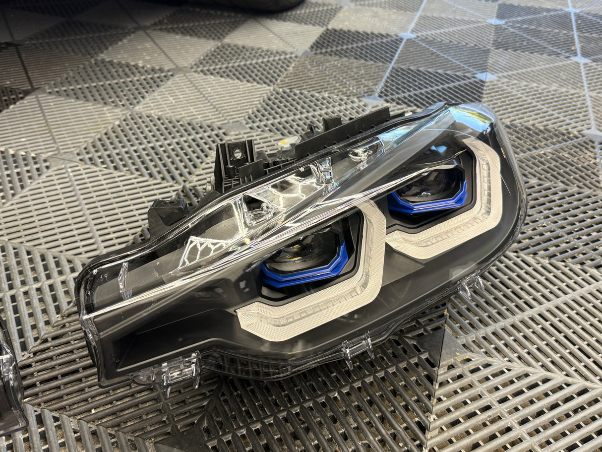 BMW F30/F31 3-Series G8X Laser Style Headlights (For Original LED Vehicle/Color Switching DRL) (Used)