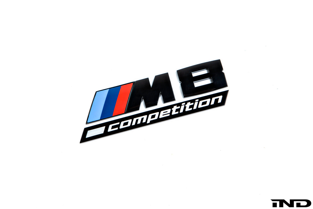 Competition Trunk Emblem for BMW F92 M8- Gloss Black