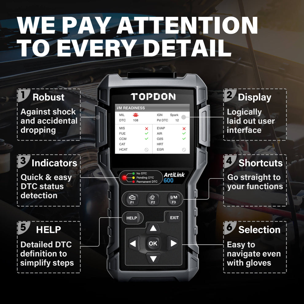 TOPDON ArtiLink600 Diagnostic Code Reader