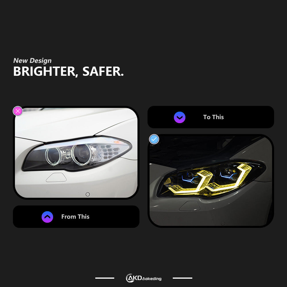 BMW F10 5 Series/M5 "G22 Style" Headlights