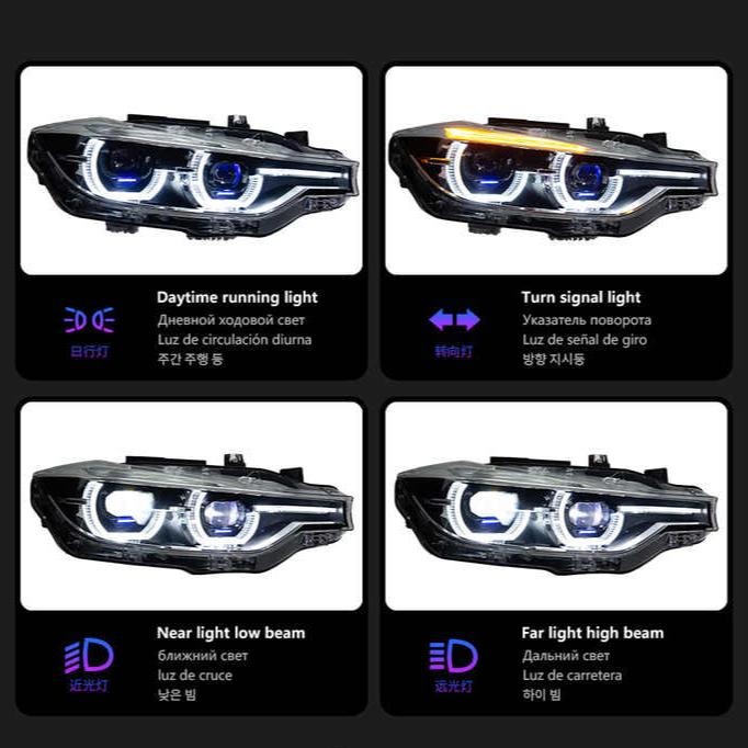 BMW F30/F31 3-Series LED Projector Style Headlights