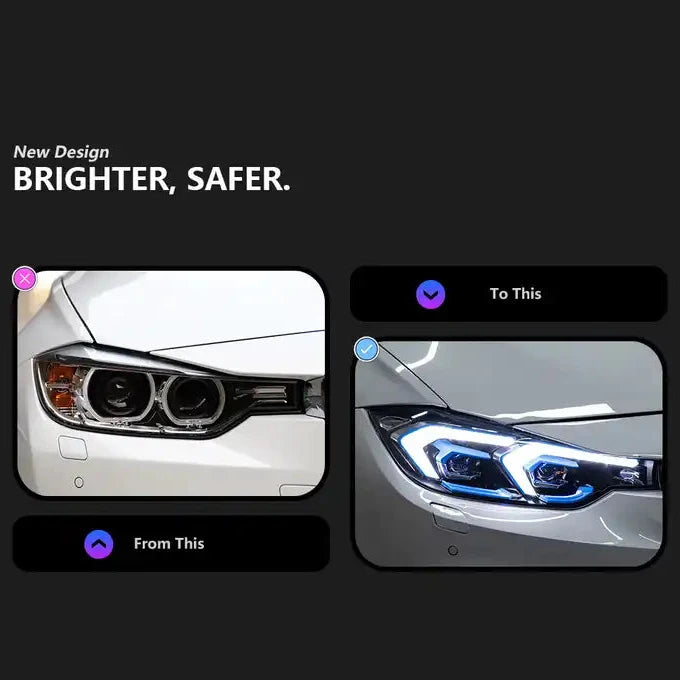 BMW F30/F31 3-Series "G20 LCI Style" Headlights