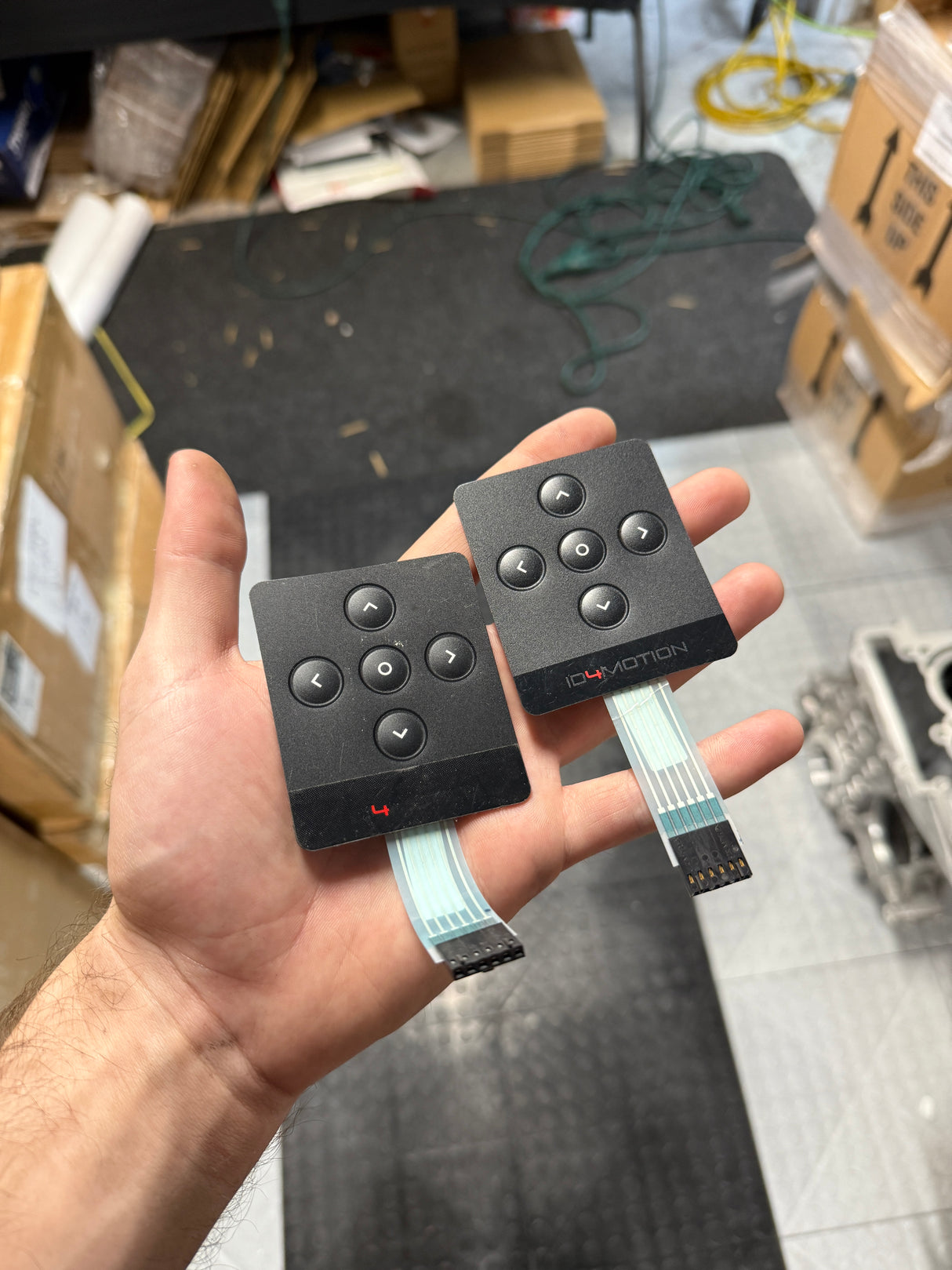 ID4Motion Digital Gauge Cluster Keypad & Extension Harness (Used)