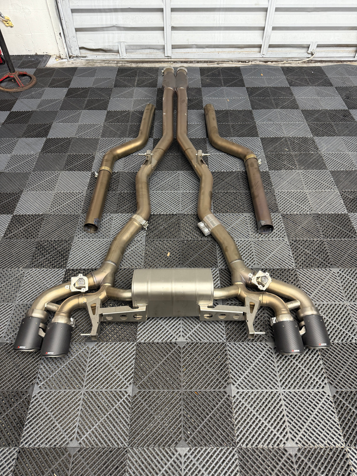 M8 Gran Coupé (F93) Akrapovic Evolution Line Titanium Catback Exhaust System (Used)