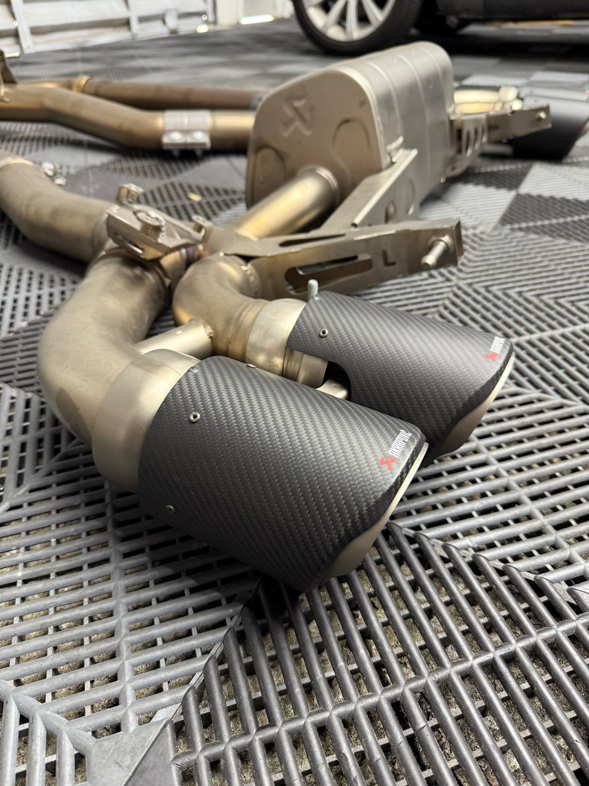 M8 Gran Coupé (F93) Akrapovic Evolution Line Titanium Catback Exhaust System (Used)