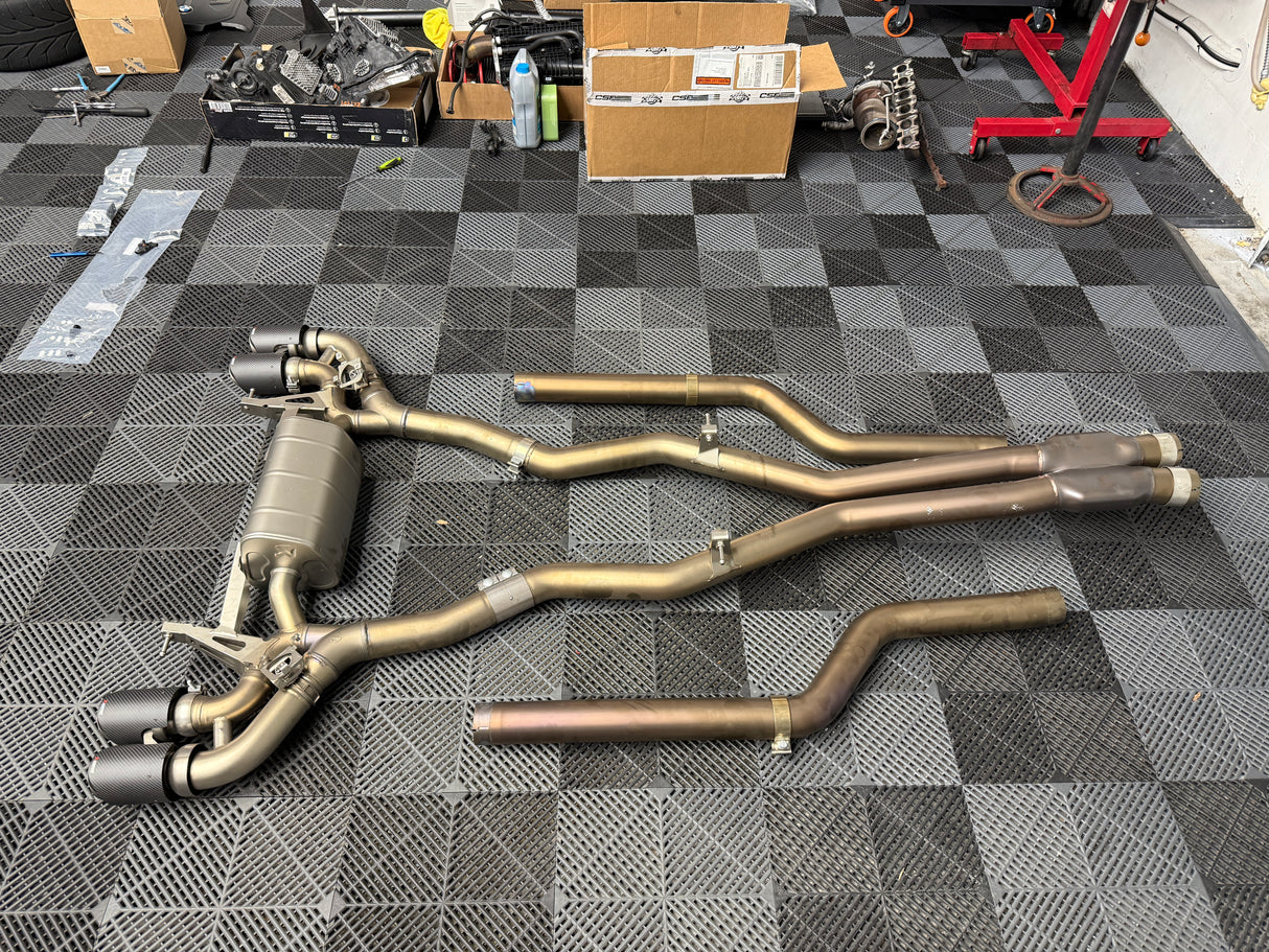 M8 Gran Coupé (F93) Akrapovic Evolution Line Titanium Catback Exhaust System (Used)