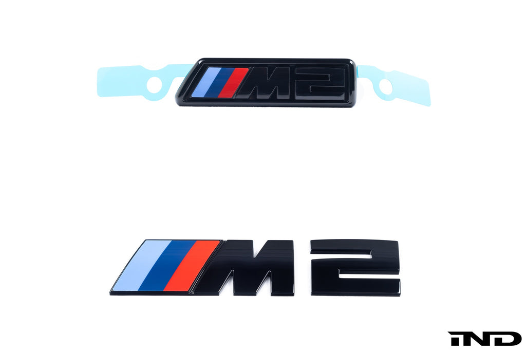 IND G87 M2 Gloss Black Painted Front Grille and Trunk Emblem Package