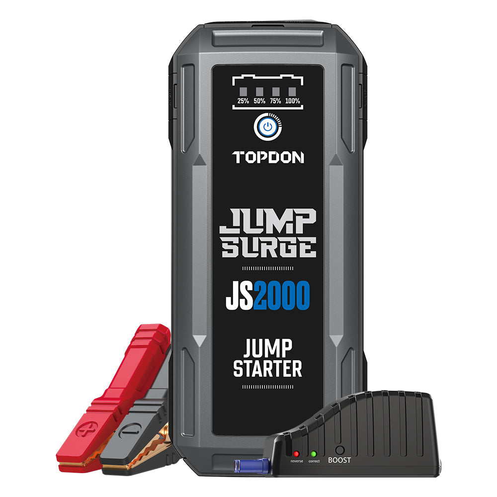 TOPDON JUMPSURGE2000 2000 Peak Amp Battery Jumpstarter, Power Bank, & Flashlight