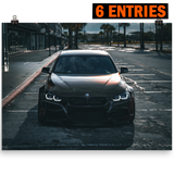 F30 335i Widebody Menacing Wall Art Matte Paper Poster