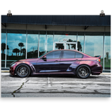 F30 335i Widebody Side Profile Wall Art Matte Paper Poster