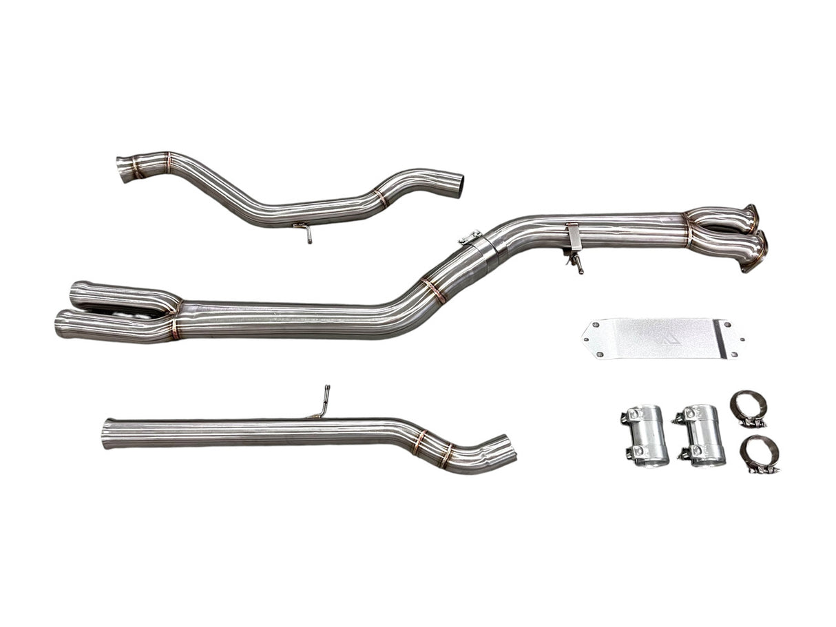 MAD BMW F8X M3 M4 S55 Single Midpipe (Brace Included)