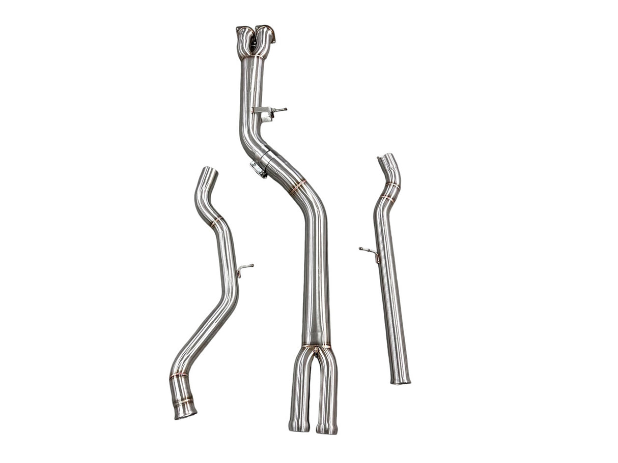 MAD BMW F8X M3 M4 S55 Single Midpipe (Brace Included)