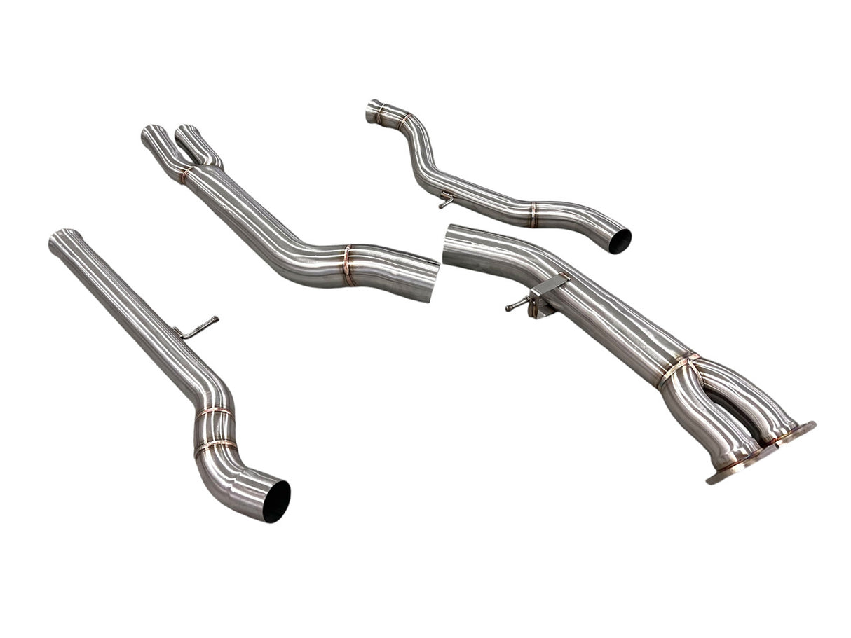 MAD BMW F8X M3 M4 S55 Single Midpipe (Brace Included)