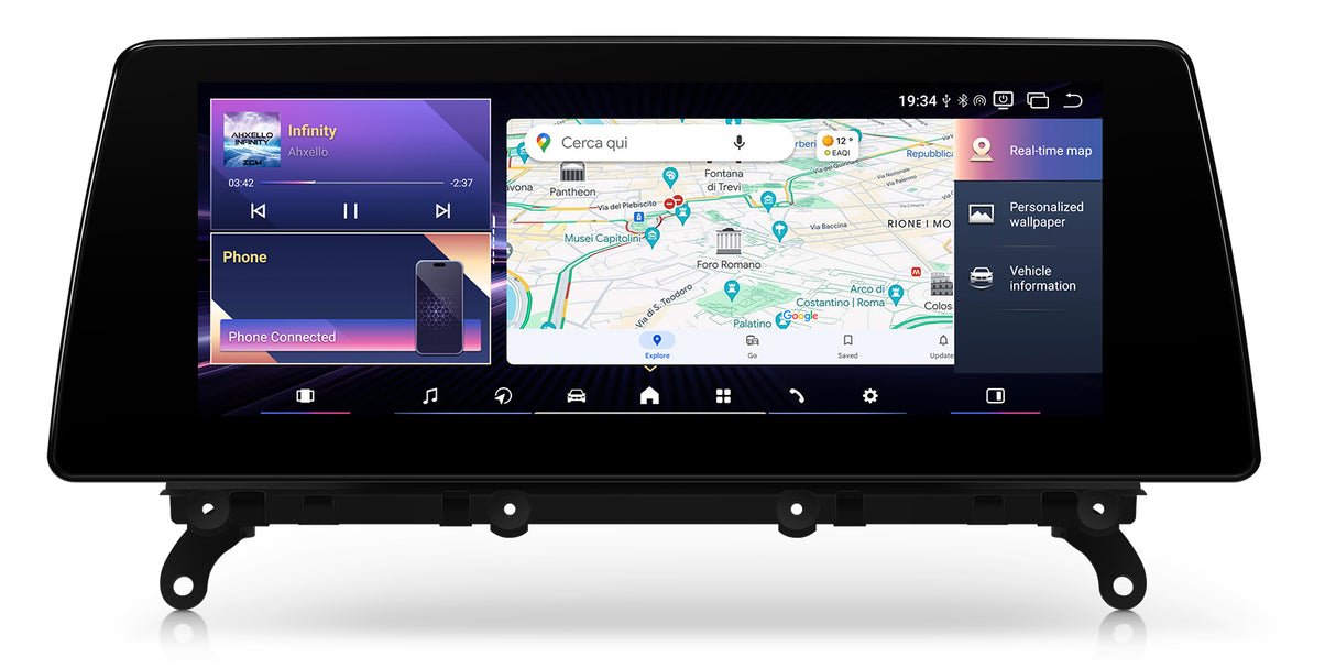 Xtrons 10.25" Head Unit Display Upgrade For BMW X3/X4 F25/F26 2014-2016 (NBT) | 8GB RAM & 128GB ROM