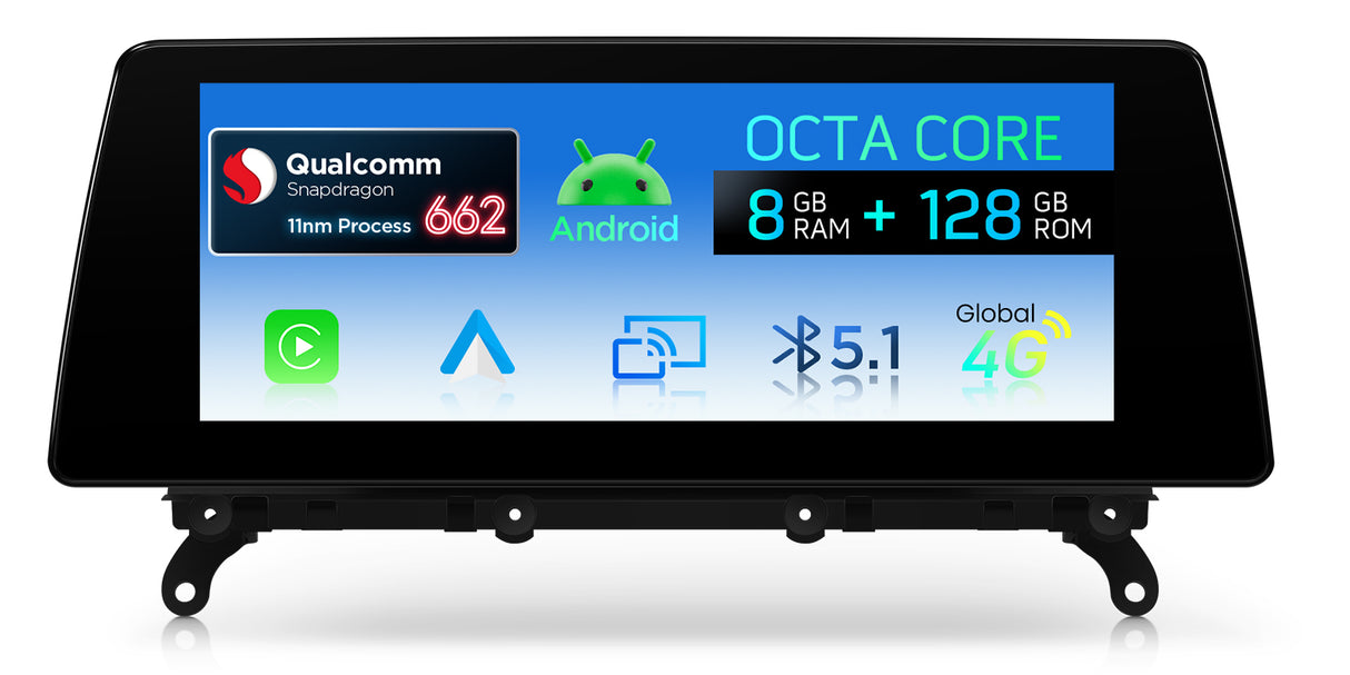 Xtrons 10.25" Head Unit Display Upgrade For BMW X3/X4 F25/F26 2014-2016 (NBT) | 8GB RAM & 128GB ROM